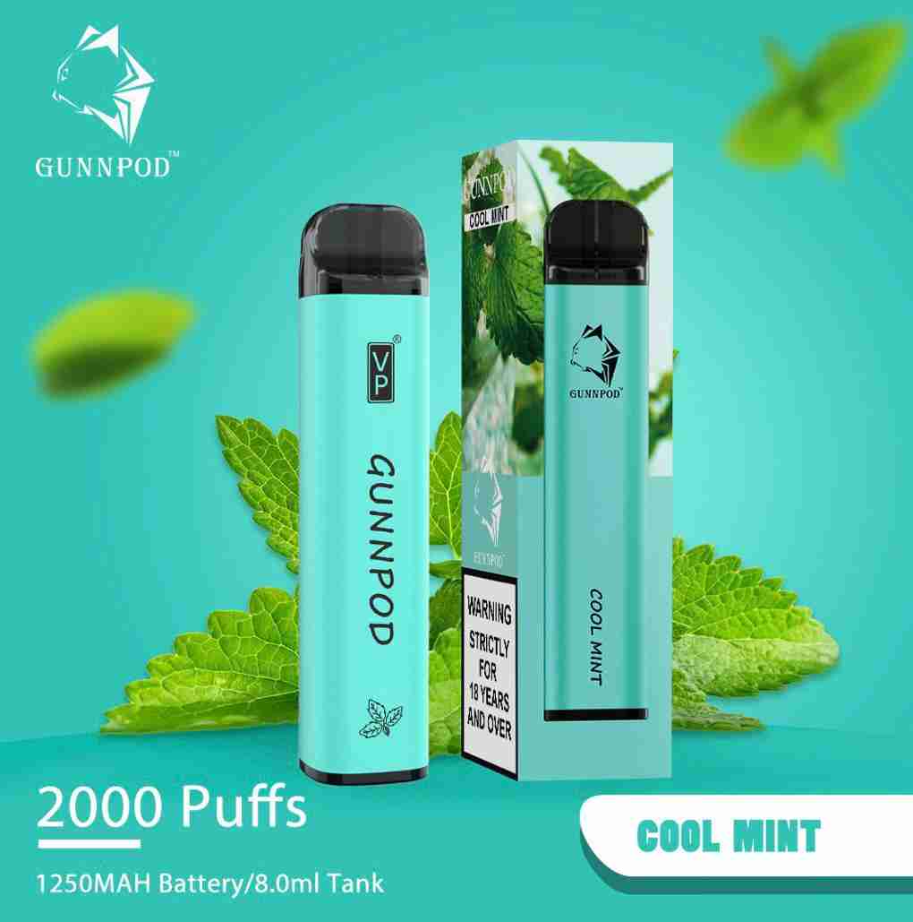 Cool Mint-2000 Puffs | Cool Mint Gunnpod 2000 Puffs Vape Cool Mint-2000 Puffs