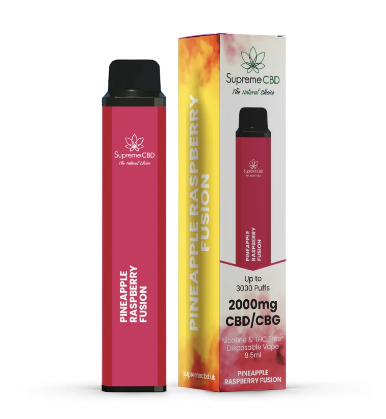 Cbd Disposable Vape - Pineapple Raspberry Fusion (2000Mg) | Img 3818 CBD Disposable Vape - Pineapple Raspberry Fusion (2000mg)