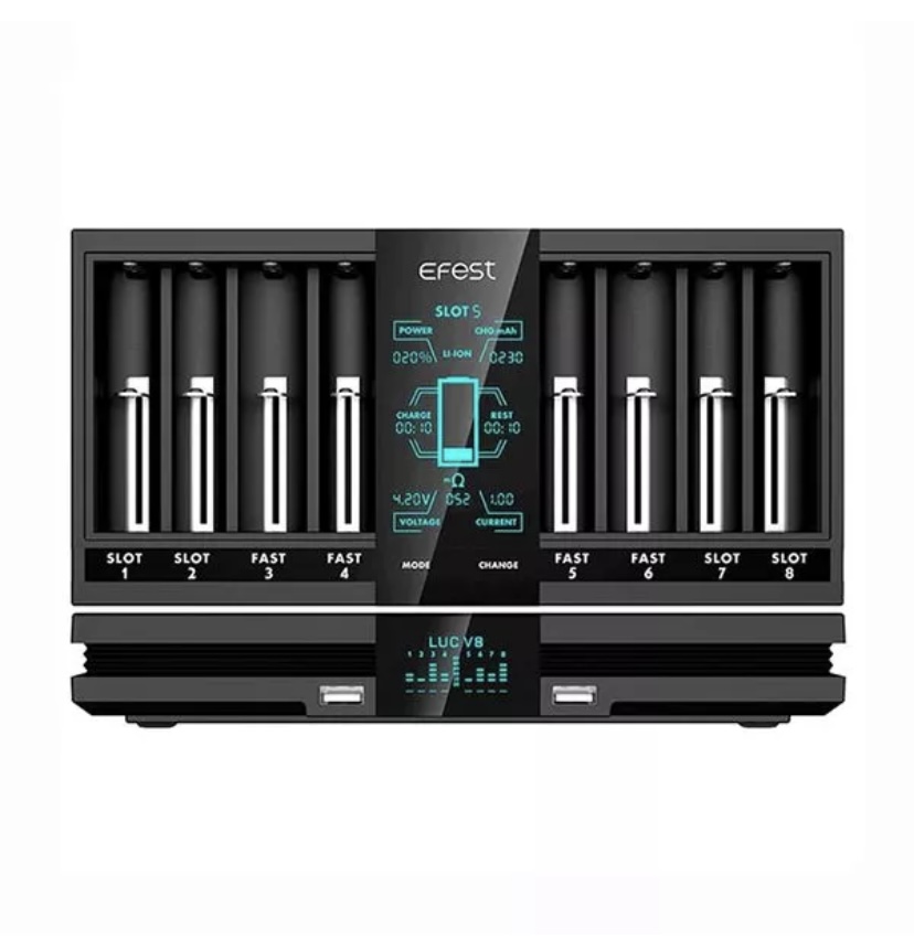 Efest Luc V8 Double Lcd Screen Fast Charger | Img 4116 EFEST LUC V8 DOUBLE LCD SCREEN FAST CHARGER