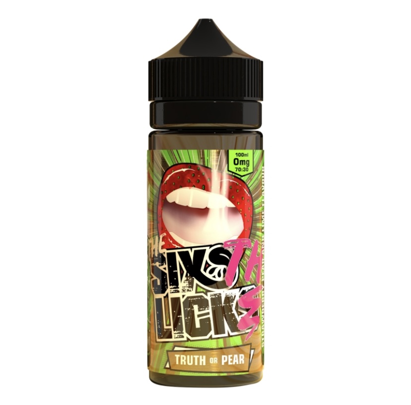 Six Licks Truth Or Pear 100Ml(Strawberry, Lime &Amp; Pear) | Img 4989 Six Licks Truth Or Pear 100ml(STRAWBERRY, LIME & PEAR)