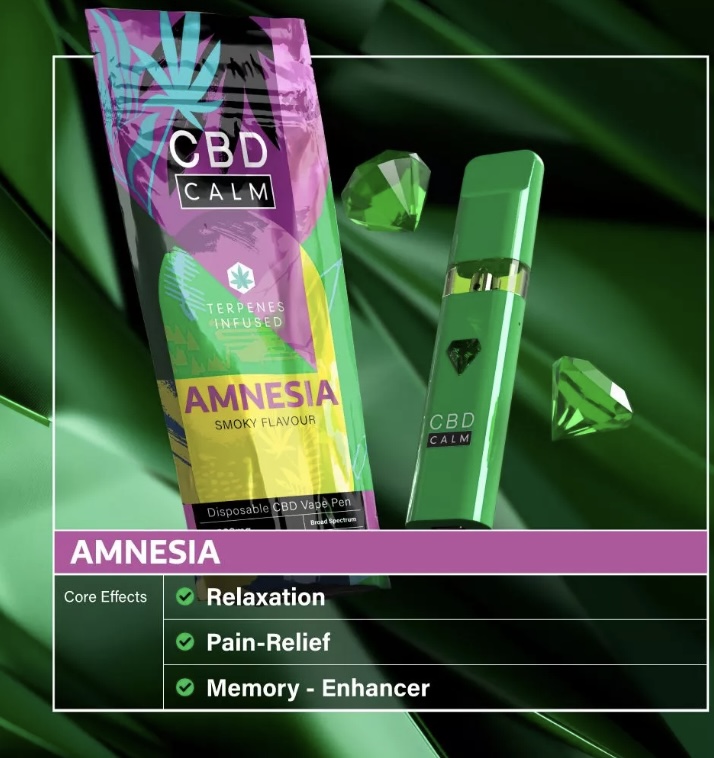 Amnesia – Cbd Terpenes 1800Mg Disposable Vape | Cbd Calm | Img 5189 Amnesia – CBD Terpenes 1800mg Disposable Vape | CBD Calm - Image 2