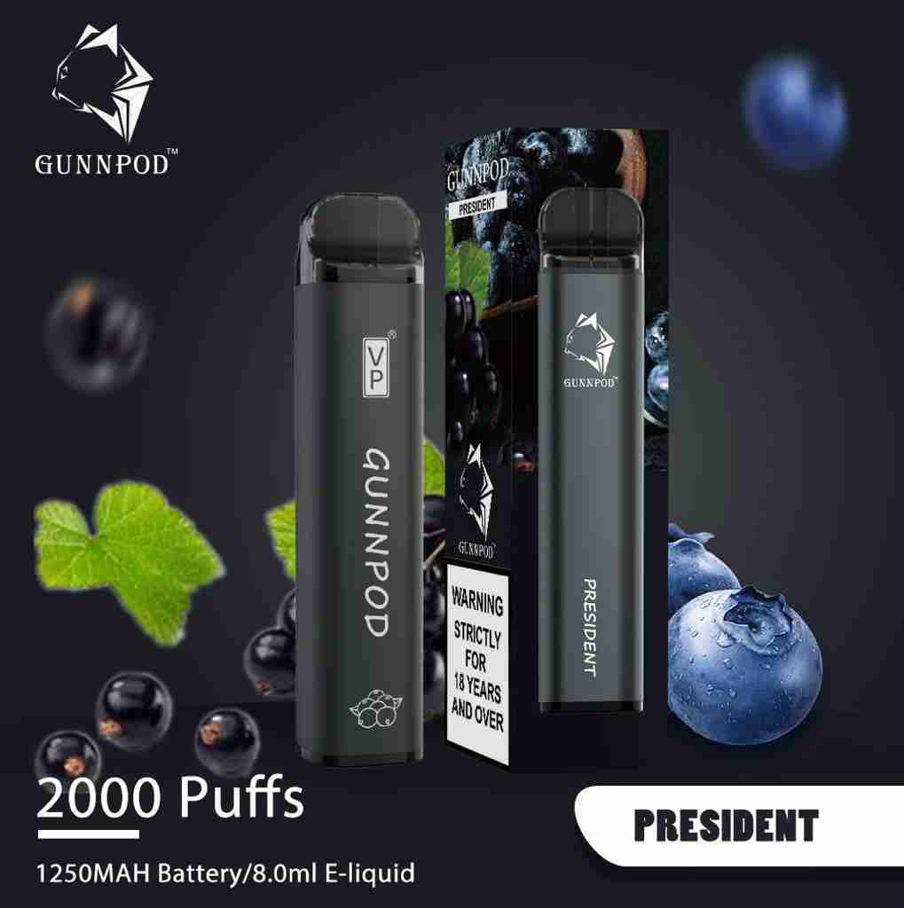 President-2000 Puffs | President Gunnpod 2000 Puffs Vape President Gunnpod 2000 Puffs Vape