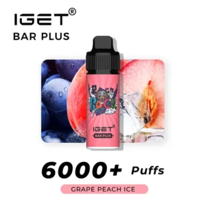 Queens Vapor Australia | Grape Peach Ice Iget Bar Plus 6000 Plus Grape Peach Ice – BAR Plus