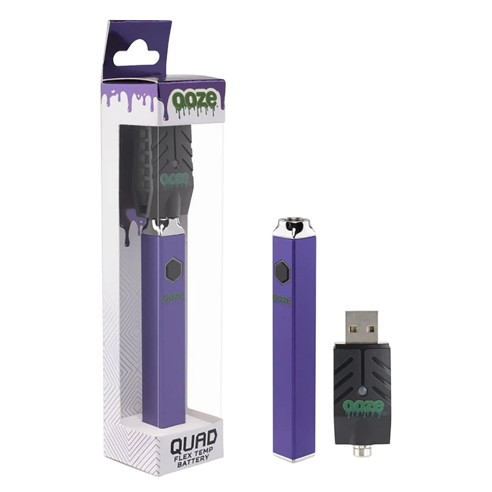 Ooze Quad Flex Temp Square Vape Pen 510 Battery | 6C2Bcdae F1Bf 4Aac Af20 9Aa068207A5D Ooze Quad Flex Temp Square Vape Pen 510 Battery - Image 3